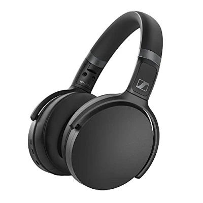 Image de Sennheiser HD 450Bt Casque sans Fil Bluetooth 5.0 avec Suppression Active du Bruit Autonomie de la Batterie 30 Heures, Charge Rapide USB C, Bouton Assistant virtuel, Pliable Noir