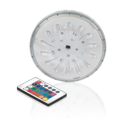Image de GRE PLED1C Projecteur LED COULEUR pour Piscine Hors sol, Blanc, 15 x 3 cm