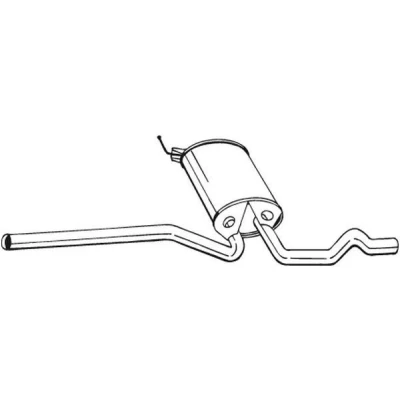 Image de BOSAL 282 733 Silencieux Intermédiaire VOLKSWAGEN: Passat B5 Break, GP Berline
