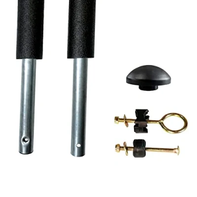 Image de Un Poteau de Filet sécurité Ø25mm pour Trampolines Jardin Toutes Marques avec Mousse et visserie (Longueur Totale 215cm)