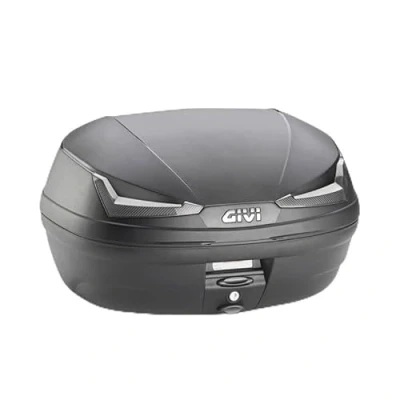 Image de Givi E455NT Cabinet Simple IV Tech Noir catadioptères fumés 45 l avec Plaque Universelle