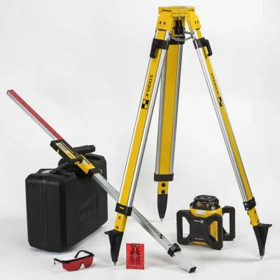 Image de Laser rotatif STABILA LAR 160 Trépied BST S Latte à niveler NL Précision ± 0,1 mm/m