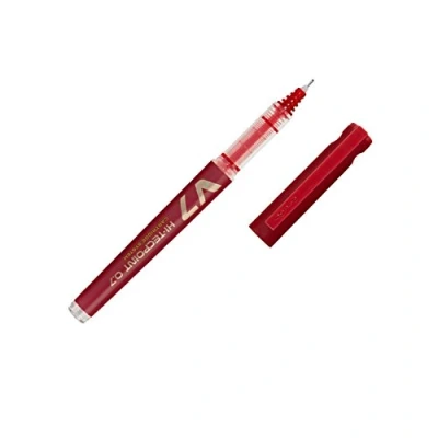 Image de PILOT Lot de 3 Rollers rechargeable V7 encre liquide Rouge Begreen Pointe Moyenne