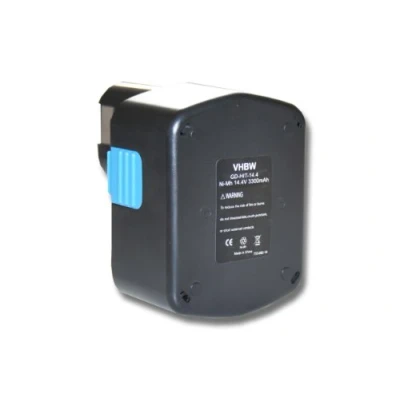 Image de vhbw 1x Batterie Remplacement pour Hitachi EB 14H, 14S, 1430X, 14B, 1430R Outil électrique (3300 mAh, NiMH, 14,4 V)