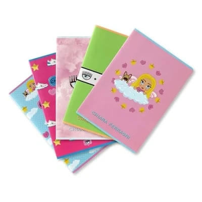 Image de Pigna Lot de 5 cahiers clair Ferragni x, f.to A4, mix fantasy A