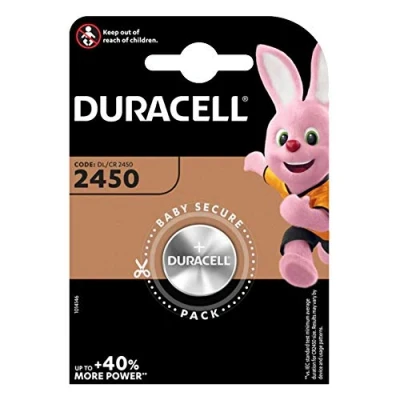 Image de Duracell CR2450 Lot de 4 piles bouton Lithium 3 V