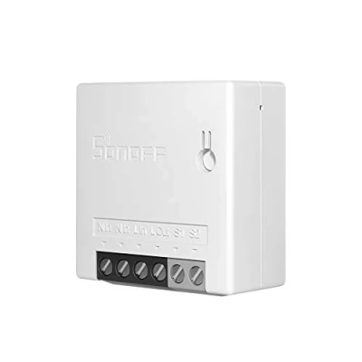 Image de Sonoff Mini R2, interrupteur intelligent intelligent, commutateur WiFi, compatible avec Amazon Alexa et Google Home,fonctionne comme inverseur
