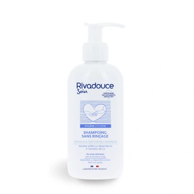 Image de Rivadouce Shampoing sans rinçage 250ml Toilette des adultes alités ou à mobilité réduite Cuirs chevelus sensibles et cheveux fins