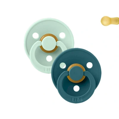 Image de 2 Sucettes BIBS Colours Nordic Mint/Forest Lake