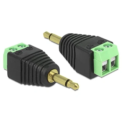 Image de DeLOCK 65528 Adaptateur pour cable (3.5 mm, masculin, noir, vert, argent, 4 cm, 1.9 1.7 cm)
