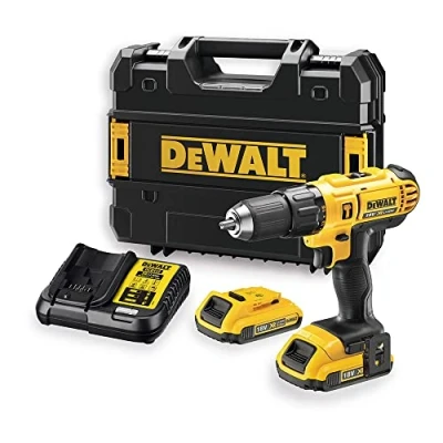 Image de DeWalt DCD776D2T QW Marteau perforateur XR 18V ​​13mm 42Nm avec 2 batteries Li Ion 2Ah et boîtier TSTAK Argent