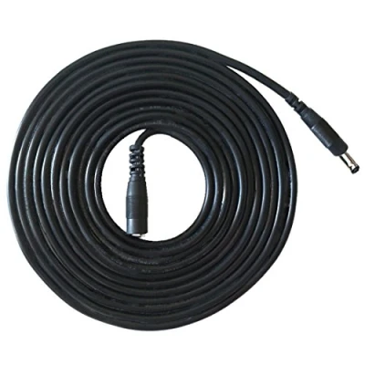 Image de Liwinting 3 Mètres Rallonge Cordon d&#039;alimentation DC 1.35mm x 3.5mm Mâle à Femelle Plug Cordon, Adapté pour Appareils Photo, Adaptateur Secteur, Caméra IP sans Fil, et Plus Noir
