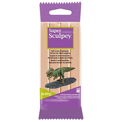 Image de Sculpey Super Argile Polymère 1 lb / 454 g, Beige