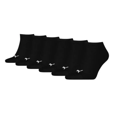 Image de PUMA Mixte Unisex Sneaker Plain Chaussettes, Noir, 39 42 EU