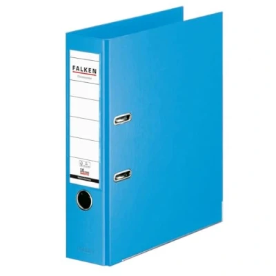 Image de Classeur original Falken Chromocolor de qualité supérieure. Fabriqué en Allemagne. Revêtement extérieur plastique. Paquet 10 10er Pack breit bleu clair
