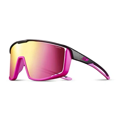 Image de Julbo Mixte Fury Lunettes de soleil, Black / Pink, Taille unique EU