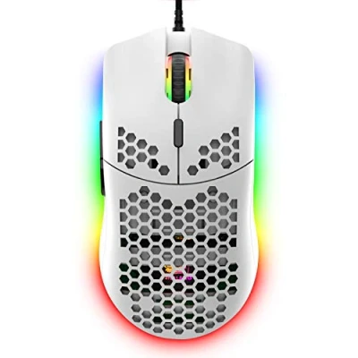 Image de Souris de Jeu Filaire ZIYOULANG, légère en nid d&#039;abeille 69G avec 6400 DPI, USB programmables à 6 Boutons, pour Les Joueurs sur PC et utilisateurs Xbox PS4