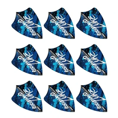 Image de RED DRAGON Luke Humphries World Champion Blue Freestyle Lot de 3 jeux d&#039;ailettes fléchettes (9 ailettes au total), F6994