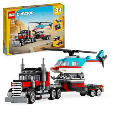 Image de Le camion remorque avec hélicoptère