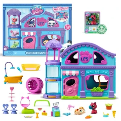 Image de Littlest Pet Shop Ensemble de jeu LPS Gen 7, figurines mystères authentiques, jouet surprise à collectionner, filles, garçons, enfants, préadolescents partir 4 ans
