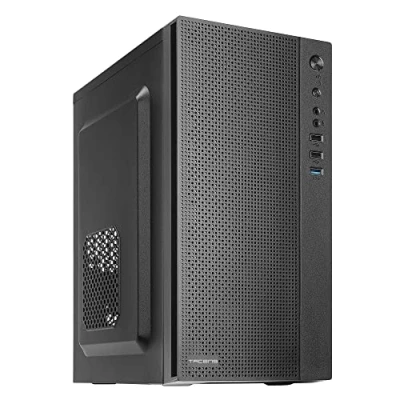 Image de TACENS ANIMA AC5500, Boîtier PC Micro ATX Compact, Refroidissement par Mailles en Façade, Alimentation 500W, USB 3.0, Noir