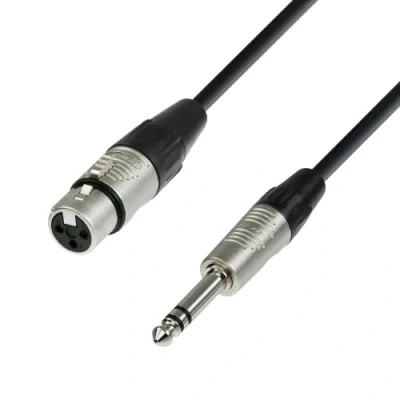 Image de Adam Hall Cables 4 STAR BFV 0030 Câble Micro REAN XLR femelle vers Jack 6,35 mm TRS 0,3 m