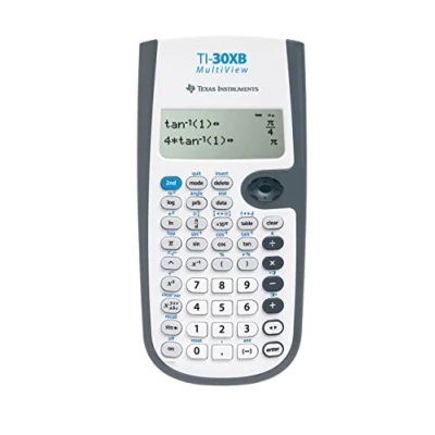 Image de Texas Instruments TI 30XB Mulitview Calculatrice Scientifique, Gris, blanc