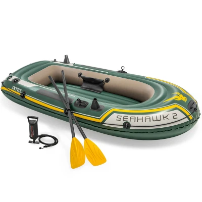 Image de INTEX Set Bateau Seahawk 2 personnes Vert