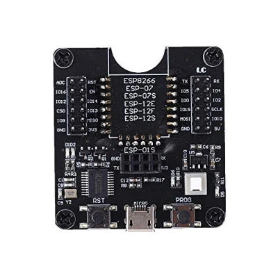 Image de AILOVA ESP8266 Module de Carte Développement, Test Brûler Fixture Gravure pour Développement ESP 01 / 01S 12E 12F 12S 18T IDF sans Fil WiFi Transceiver