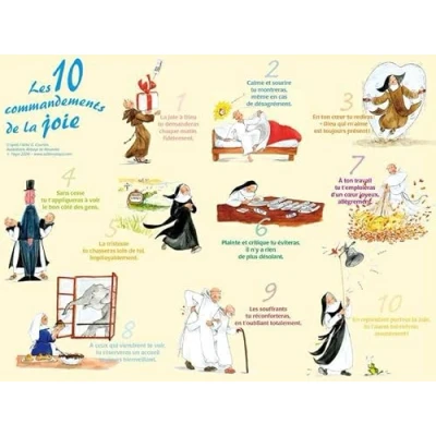 Image de Poster &quot;Les 10 commandements de la joie