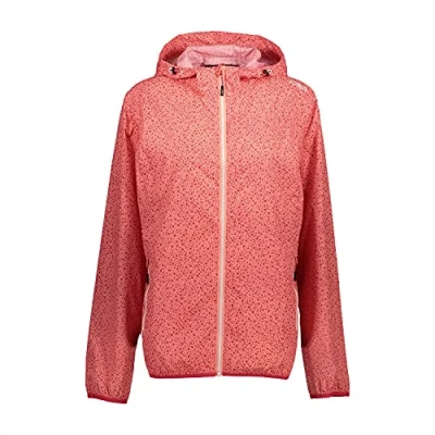 Image de CMP Femme Rain Fix Hood Veste En Polyamide Indéchirable, Corail, XL EU