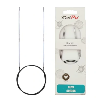 Image de KnitPro KP12174 Aiguille Fixe Circulaire Laiton Brillant 60 cm x 3,25 mm