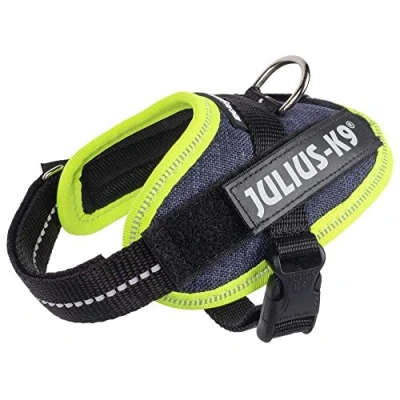 Image de Harnais IDC Power, Taille: 0, Jeans denim à bord Jaune Fluo