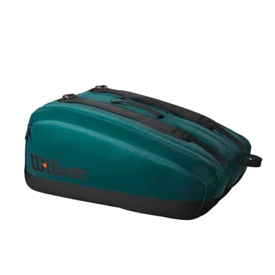 Image de Wilson Blade V9 Super Tour Sac pour Raquette de Tennis Peut contenir jusqu&#039;à 15 Raquettes, Vert/Noir, Holds up to Rackets, à Raquettes