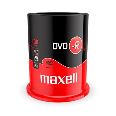 Image de Maxell 100 x DVD R 4.7 Go 16x Boîtier &quot;cakebox&quot;