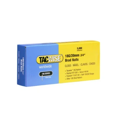 Image de Tacwise 0395 Clous de Finition Brad Galvanisés Type 18G / 20 mm, Lot 5.000