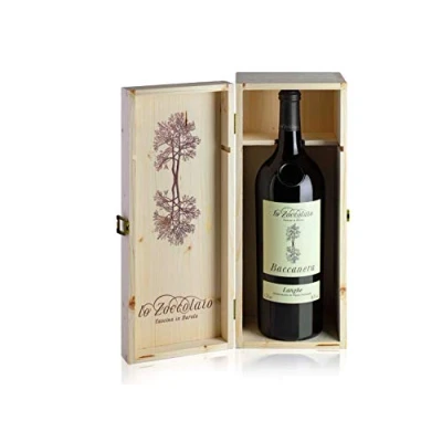 Image de Lo Zoccolaio Langhe Rosso D.O.C. Baccanera Vin Rouge Italien Magnum dans Bois Cas 1 Bouteilla x 150 cl