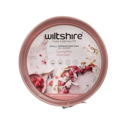 Image de Wiltshire moule à charnière en or rose Ø 19 cm, sans PFOA, PTFE, gâteau, de cuisson, rond, antiadhésif avec base plate, 1900 ml