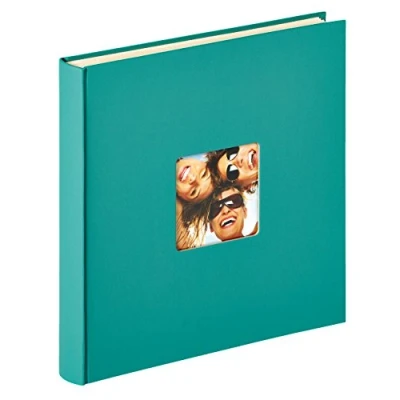 Image de walther design album photo vert pétrole 33 x 34 cm autocollant avec découpe de couverture, Fun SK 110 K