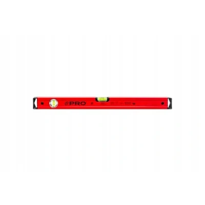 Image de PRO600 Niveau À Bulle 60cm avec Profil Ergonomique ERS+ (Easy Reading System) Précision de 0,5 mm/m a précis embouts Antichocs Couleur Rouge