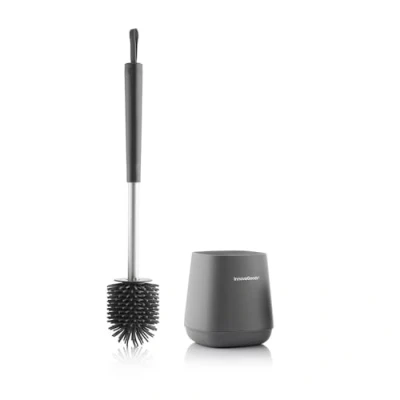 Image de InnovaGoods® balayette en caoutchouc pour toilettes Kleanu, nettoie les de manière efficace, avec fonction caoutchouc, design ergonomique et facile à utiliser