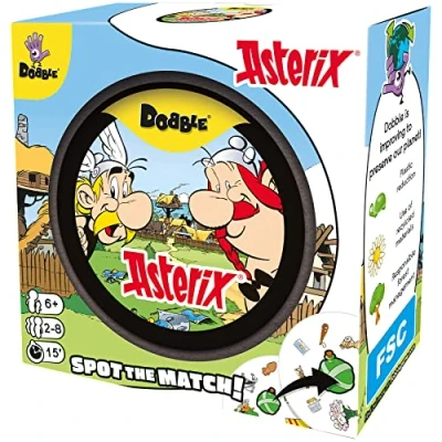 Image de Zygomatic Dobble Astérix Jeu de Cartes d&#039;action et réflexes à partir 7 Ans 2 8 Joueurs 15 Minutes par Partie