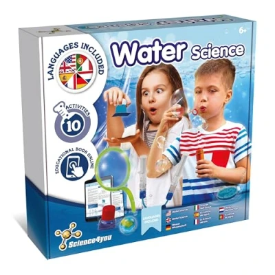 Image de Science4you Kit Scientifique de Bulles d&#039;eau Découvrez la Science l&#039;eau et Faites Vos Propres Bulles, créez des Savon géantes, Cadeau pour Les Filles garçons 6 7 8 9+