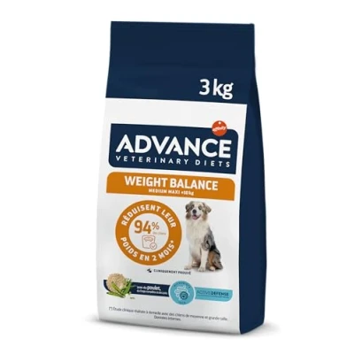Image de Advance Veterinary Diets Weight Balance Medium &amp; Maxi Croquettes pour Chiens avec des Problèmes de surcharge pondérale 3kg