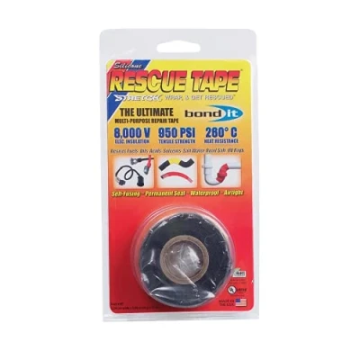 Image de Silicone Rescue BANDE 3.55m Noir Le nec plus ultra polyvalent Ruban réparation