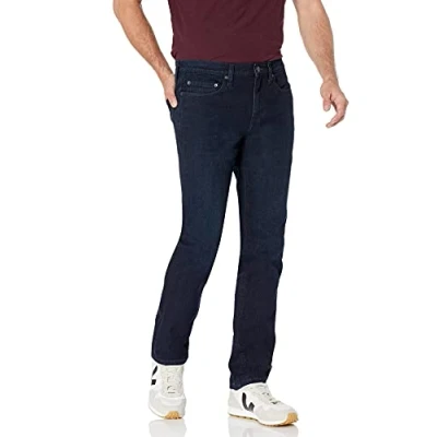 Image de Amazon Essentials Jean Slim Homme, Bleu Surteint, 30W / 28L