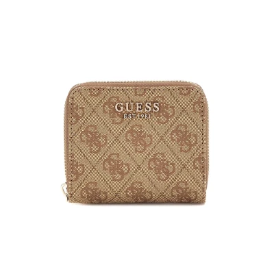 Image de Guess Laurel SLG Small ZIP Around Portefeuille, Femme, Taille: One Size, Brown