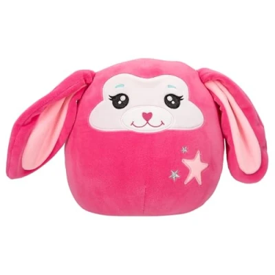 Image de Depesche 13039 Ylvi Swoppies Lapin Rose, avec Effet Lumineux, étoile et Longues Oreilles Tombantes, Peluche de 20 cm env, Multicolor, Taille Unique