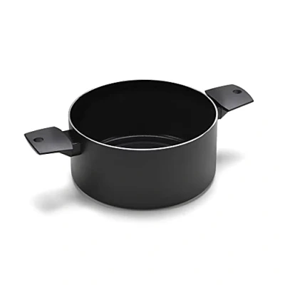 Image de Moneta Recy Casserole à induction, surface en matériaux recyclés, revêtement antiadhésif et anti rayures, tous feux, Lavable au lave vaisselle, 24 cm