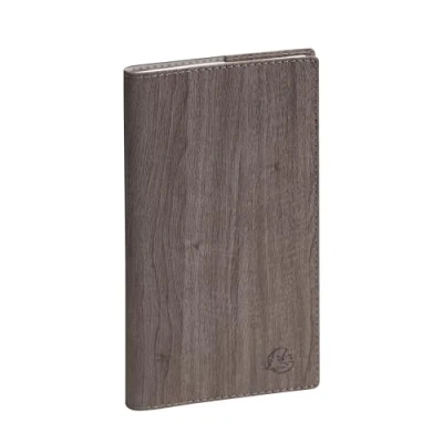 Image de Exacompta 1603048E Agenda semainier de poche Eurotime 16 Woody 9 x cm Janvier à décembre 2025 Coloris taupe